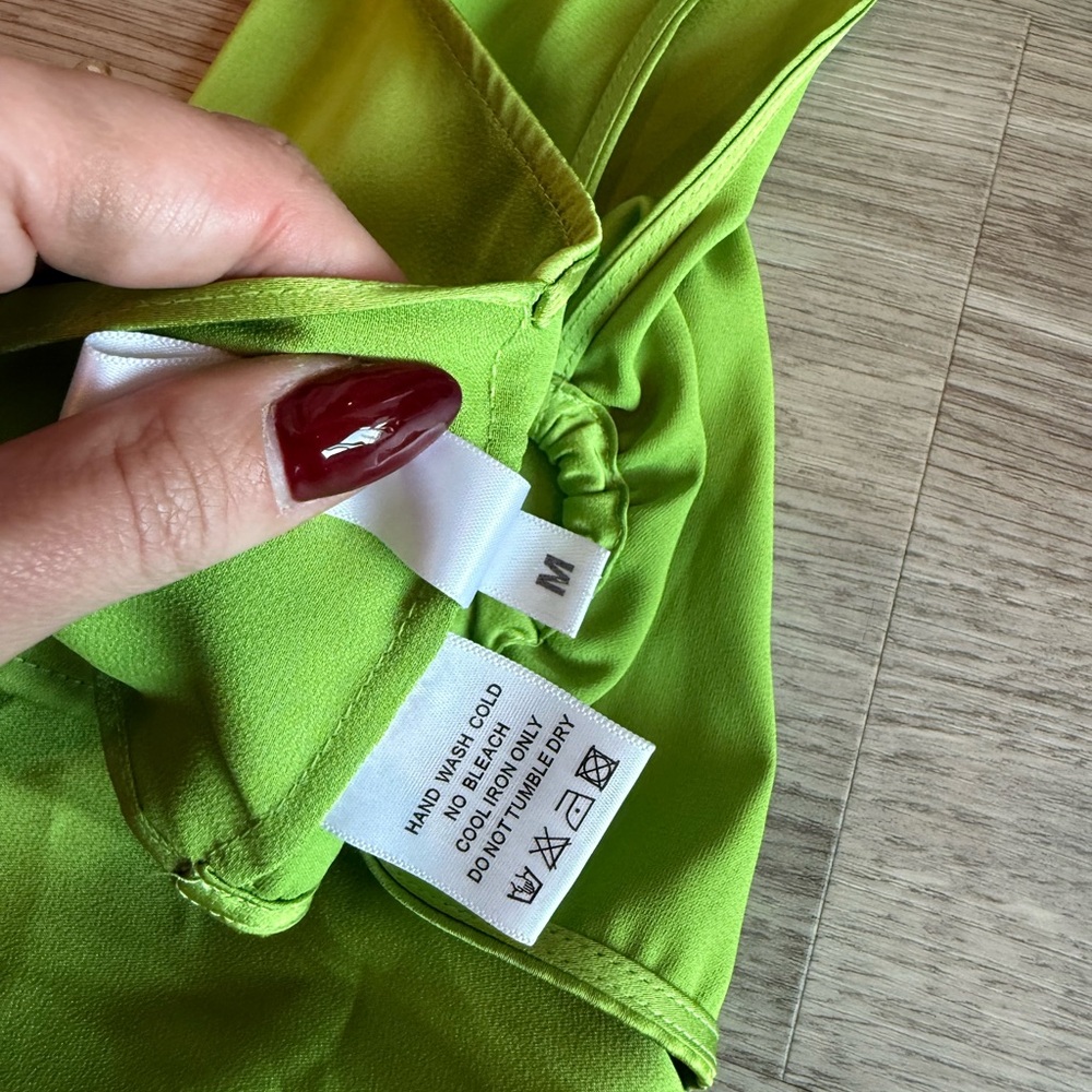 Rat and Boa Green Portia Cropped Wrap Top - Picture 4 of 4